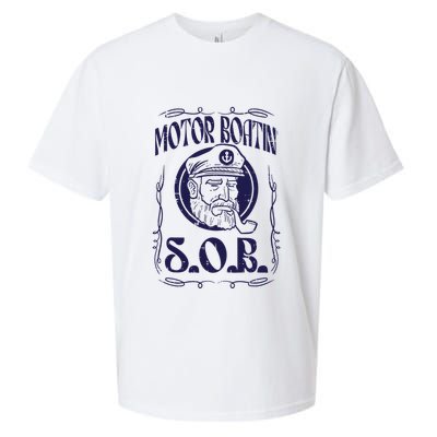 Motor Boating Sob Funny Motorboat Humor Captain Owner Sueded Cloud Jersey T-Shirt