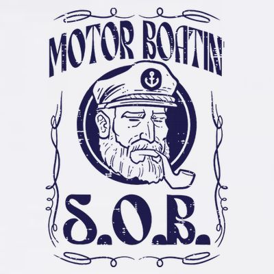 Motor Boating Sob Funny Motorboat Humor Captain Owner T-Shirt