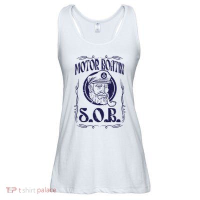 Motor Boating Sob Funny Motorboat Humor Captain Owner Ladies Essential Flowy Tank