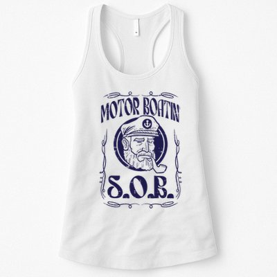 Motor Boating Sob Funny Motorboat Humor Captain Owner Womens Tank Top