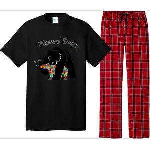 Mama Bear Support Love Autism Awareness Gift Pajama Set