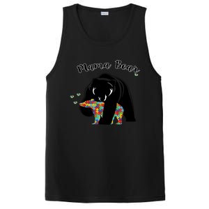 Mama Bear Support Love Autism Awareness Gift PosiCharge Competitor Tank