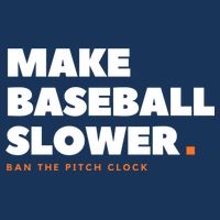 MAKE BASEBALL SLOWER Ban The Pitch Clock Humor Funny 16 in Basic Backpack