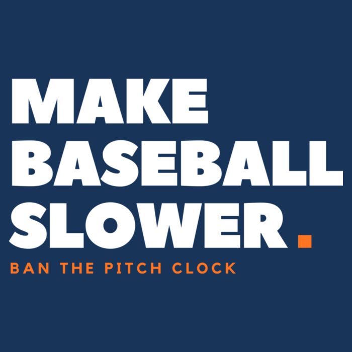 MAKE BASEBALL SLOWER Ban The Pitch Clock Humor Funny 16 in Basic Backpack