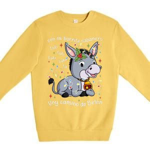 Mi Burrito Sabanero Mexican Tuki Tuki Donkey Latino Xmas Swea Premium Crewneck Sweatshirt