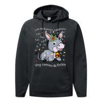 Mi Burrito Sabanero Mexican Tuki Tuki Donkey Latino Xmas Swea Performance Fleece Hoodie