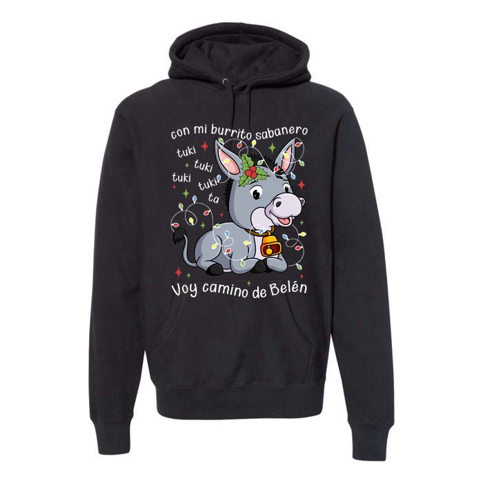 Mi Burrito Sabanero Mexican Tuki Tuki Donkey Latino Xmas Swea Premium Hoodie