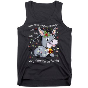 Mi Burrito Sabanero Mexican Tuki Tuki Donkey Latino Xmas Swea Tank Top