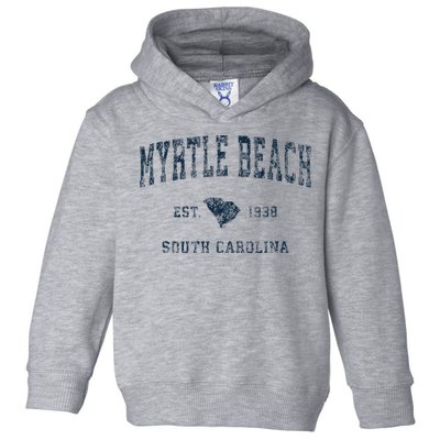 Myrtle Beach South Carolina Vintage Sports Design Print Toddler Hoodie