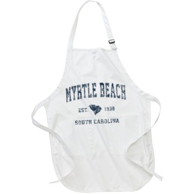 Myrtle Beach South Carolina Vintage Sports Design Print Apron