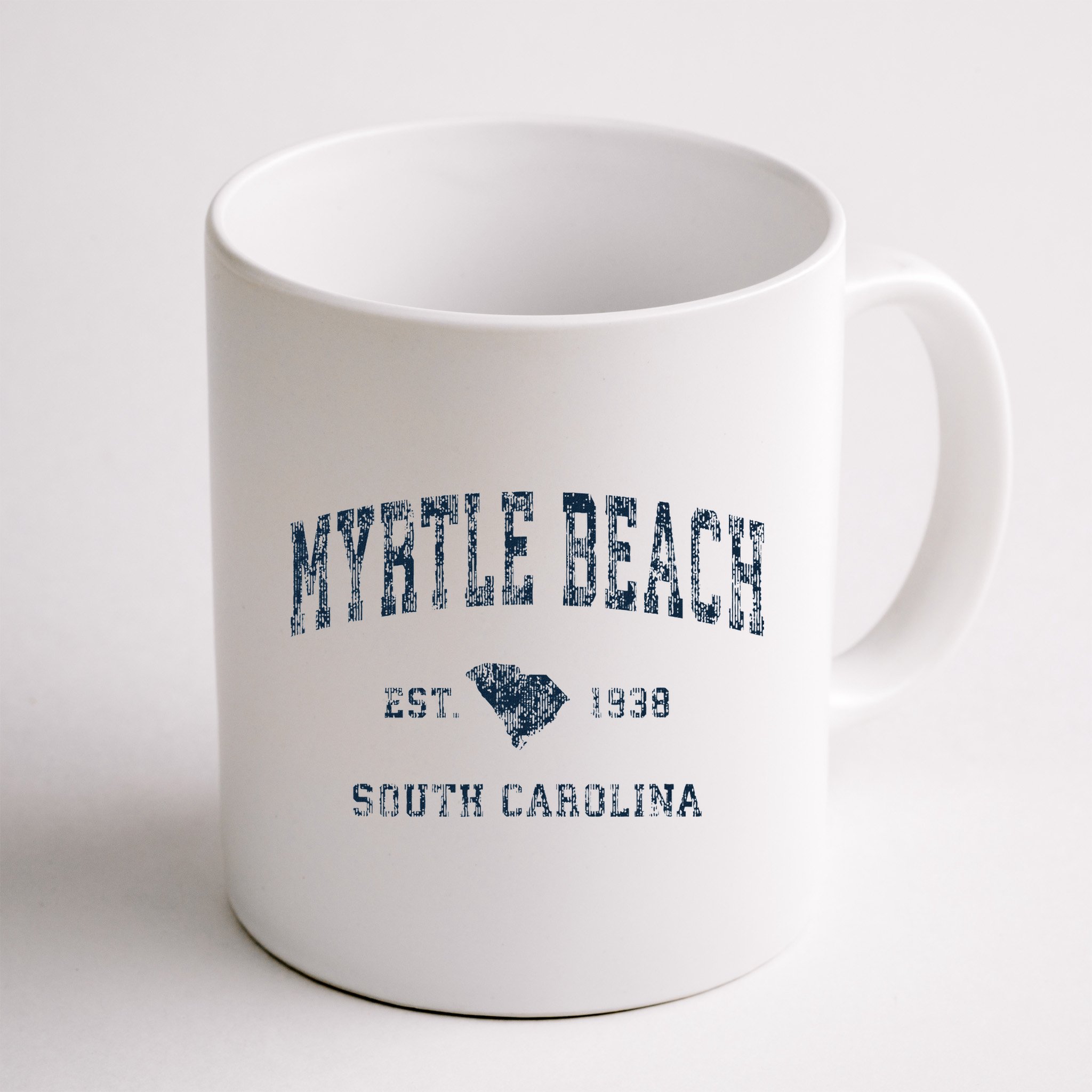 Myrtle Beach South Carolina Vintage Sports Design Print Mug