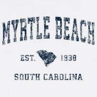 Myrtle Beach South Carolina Vintage Sports Design Print Mug