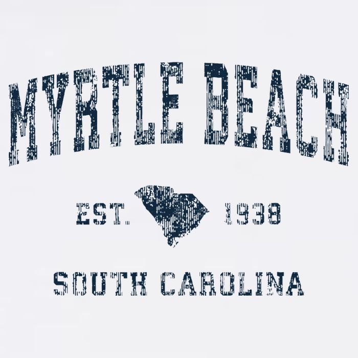 Myrtle Beach South Carolina Vintage Sports Design Print Mug