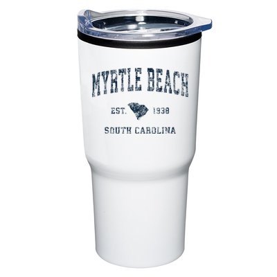 Myrtle Beach South Carolina Vintage Sports Design Print Tumbler