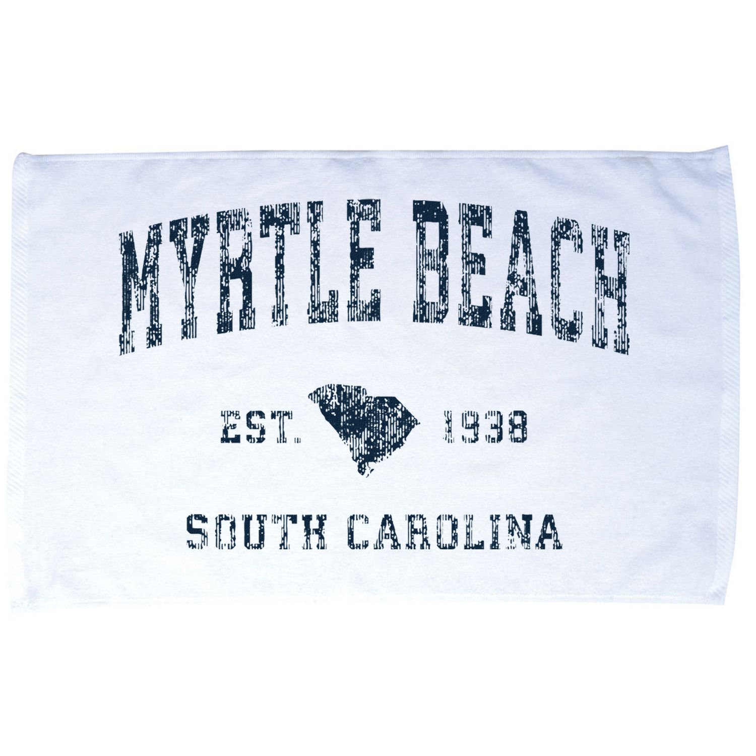 Myrtle Beach South Carolina Vintage Sports Design Print Microfiber Hand Towel
