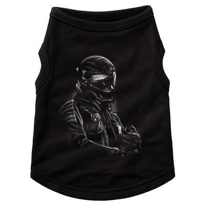 Motorcycle Biker Sketch Doggie Tank