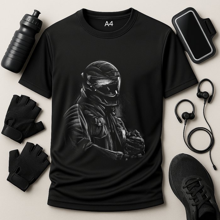 Motorcycle Biker Sketch Performance Shirt