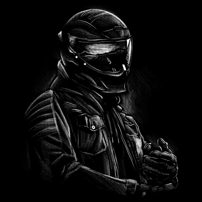 Motorcycle Biker Sketch Apron
