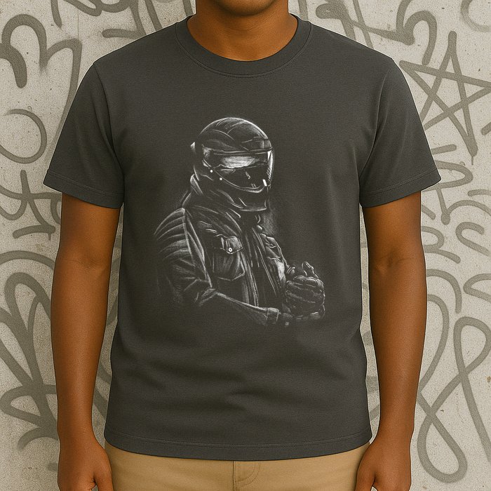 Motorcycle Biker Sketch T-Shirt