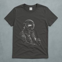 Motorcycle Biker Sketch T-Shirt