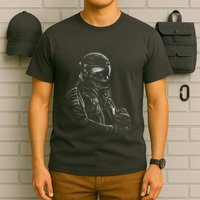 Motorcycle Biker Sketch T-Shirt