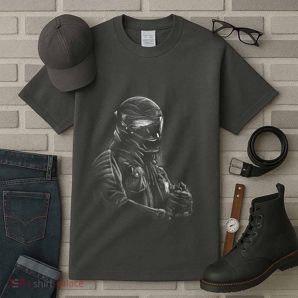 Motorcycle Biker Sketch Tall T-Shirt