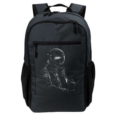 Motorcycle Biker Sketch Daily Commute Backpack