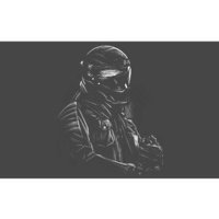 Motorcycle Biker Sketch Bumper Sticker