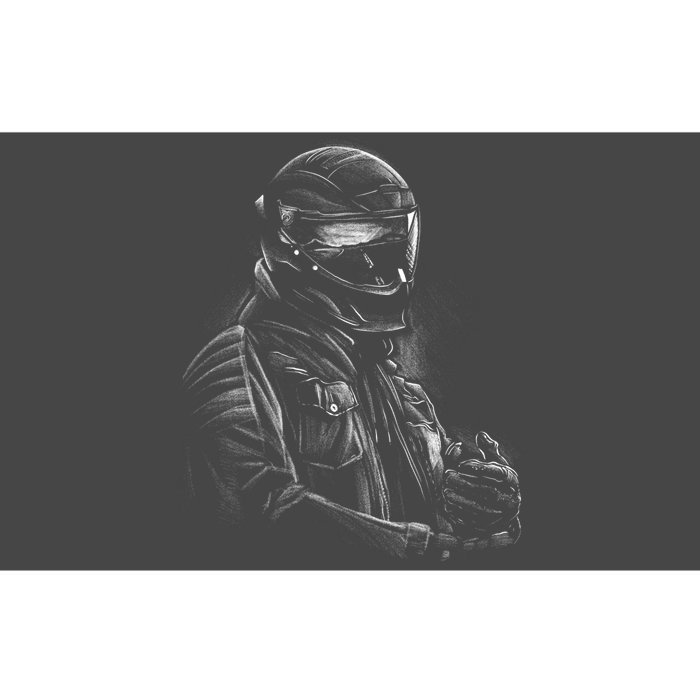 Motorcycle Biker Sketch Bumper Sticker