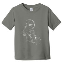 Motorcycle Biker Sketch Toddler T-Shirt