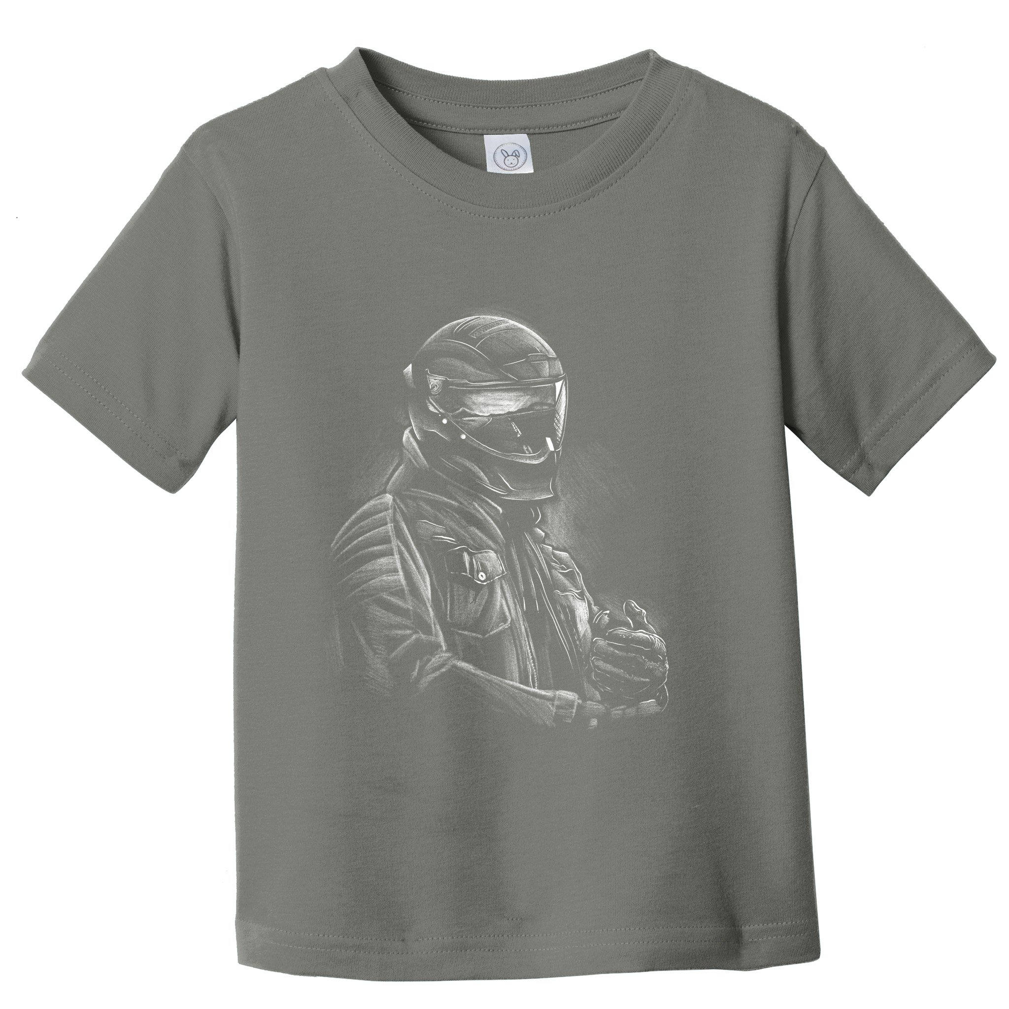 Motorcycle Biker Sketch Toddler T-Shirt