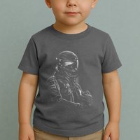 Motorcycle Biker Sketch Toddler T-Shirt