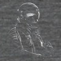 Motorcycle Biker Sketch Wool Snapback Cap