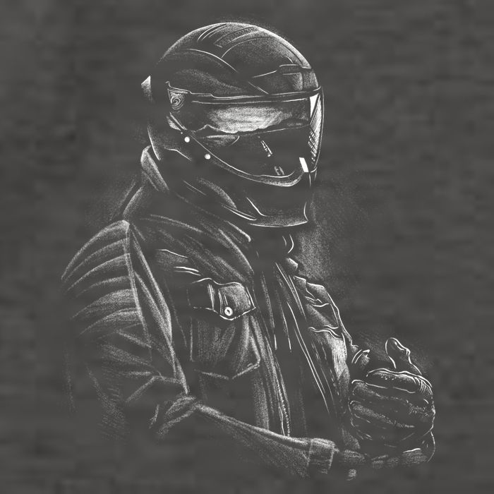 Motorcycle Biker Sketch Vector Backpack