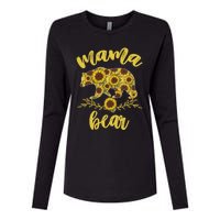 Mama Bear Sunflower Funny Mothers Day Gifts For Woman Mom Womens Cotton Relaxed Long Sleeve T-Shirt