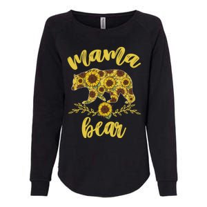 Mama Bear Sunflower Funny Mothers Day Gifts For Woman Mom Womens California Wash Sweatshirt