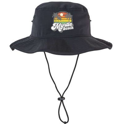 Myrtle Beach South Carolina Retro 70s Vintage Vacation Gift Bucket Hat