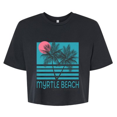 Myrtle Beach South Carolina Bella+Canvas Jersey Crop Tee