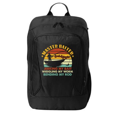 Master Baiter Specializing In Jerking My Bait Funny Fishing City Backpack