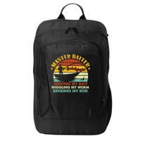 Master Baiter Specializing In Jerking My Bait Funny Fishing City Backpack