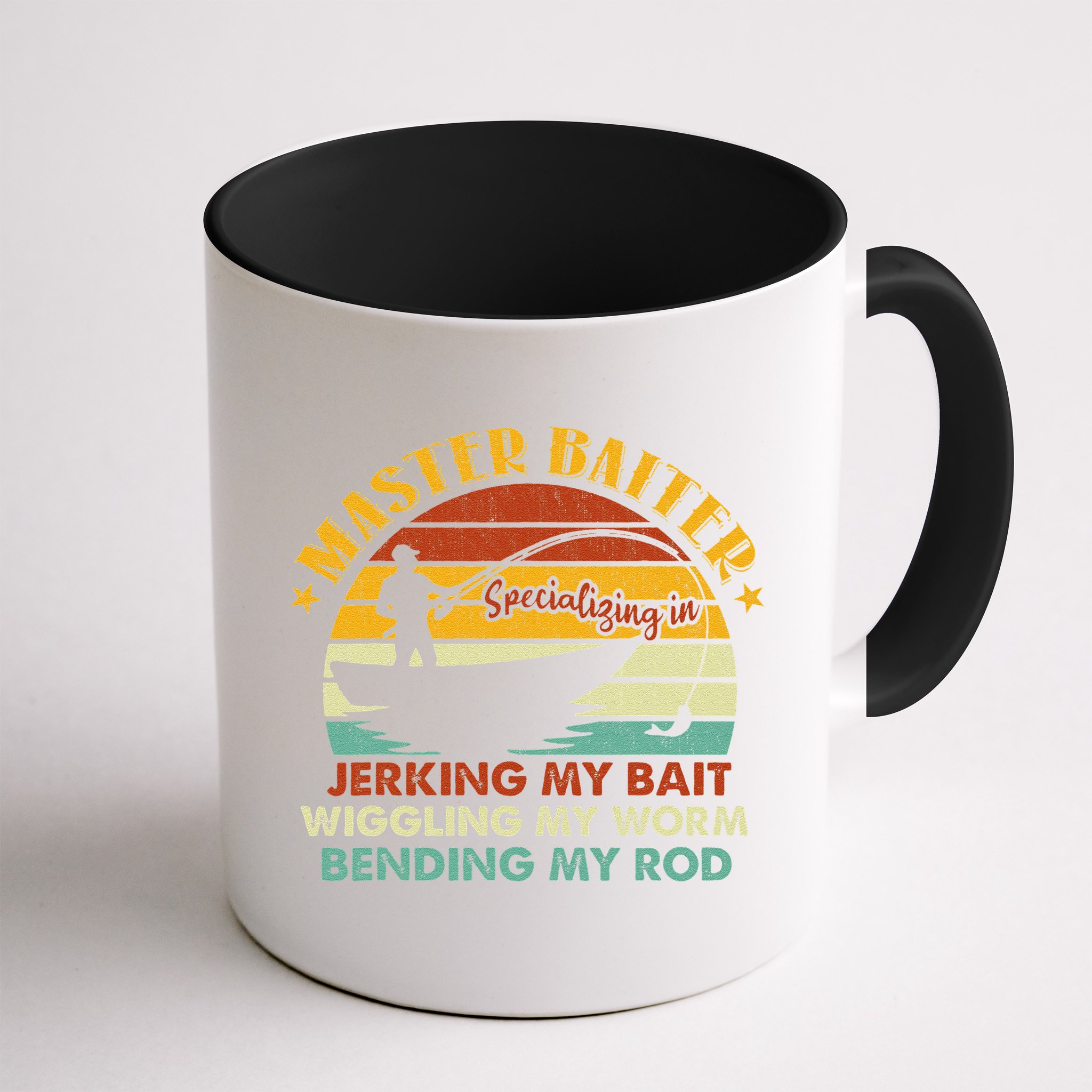Master Baiter Specializing In Jerking My Bait Funny Fishing Mug
