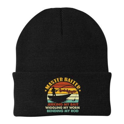Master Baiter Specializing In Jerking My Bait Funny Fishing Beanie