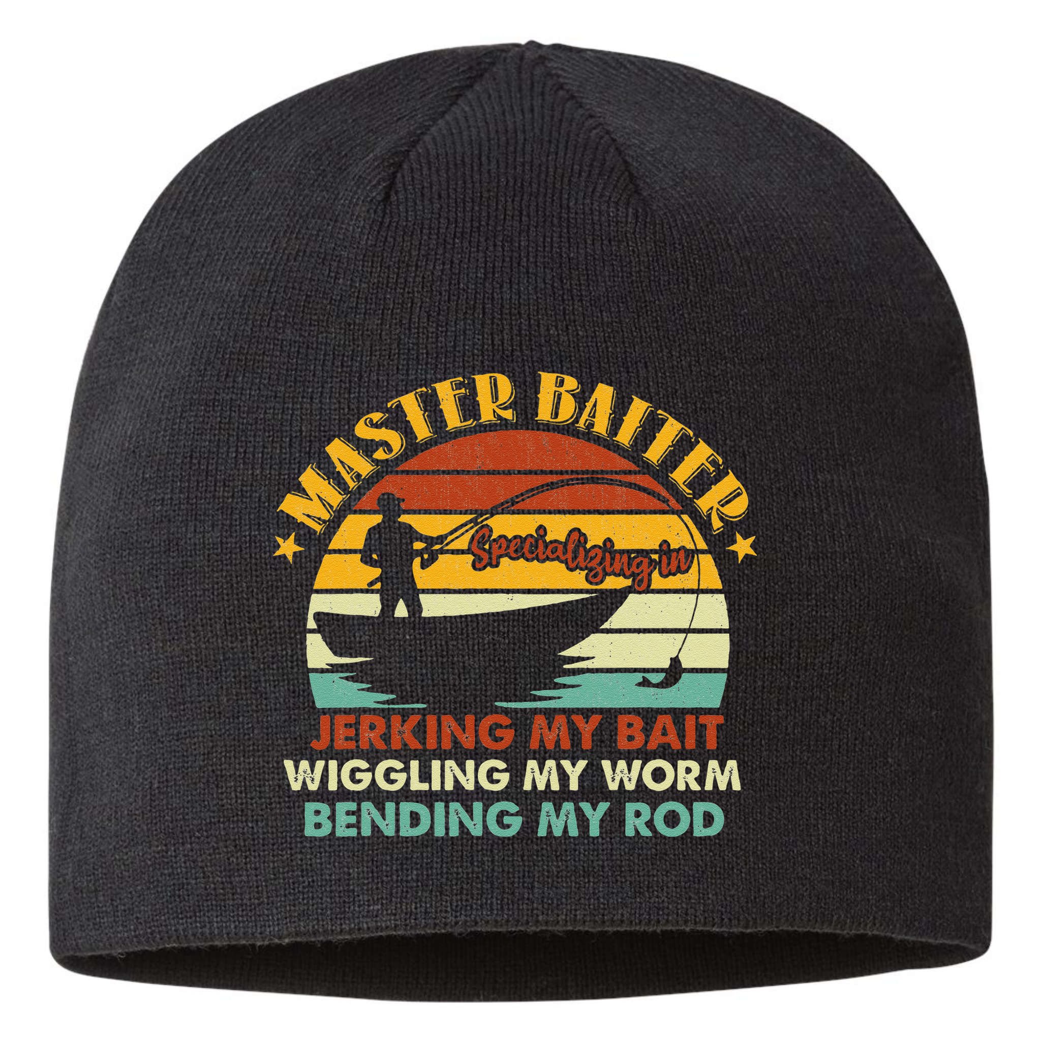 Master Baiter Specializing In Jerking My Bait Funny Fishing Sustainable Beanie