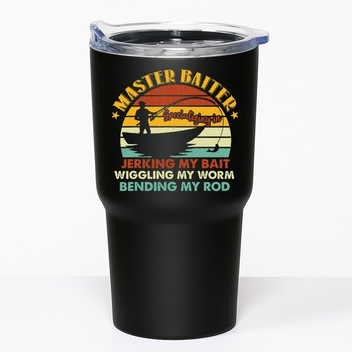 Master Baiter Specializing In Jerking My Bait Funny Fishing Tumbler