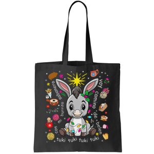 Mi Burrito Sabanero Mexican Christmas Donkey Spanish Xmas Tote Bag