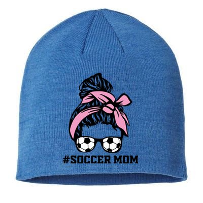 Messy Bun Soccer Mom Life Game Day Cheer Mom Gift Sustainable Beanie