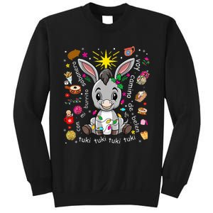 Mi Burrito Sabanero Mexican Christmas Donkey Spanish Xmas Sweatshirt