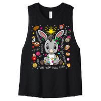 Mi Burrito Sabanero Mexican Christmas Donkey Spanish Xmas Women's Racerback Cropped Tank