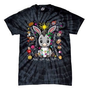 Mi Burrito Sabanero Mexican Christmas Donkey Spanish Xmas Tie-Dye T-Shirt