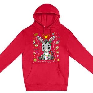 Mi Burrito Sabanero Mexican Christmas Donkey Spanish Xmas Premium Pullover Hoodie